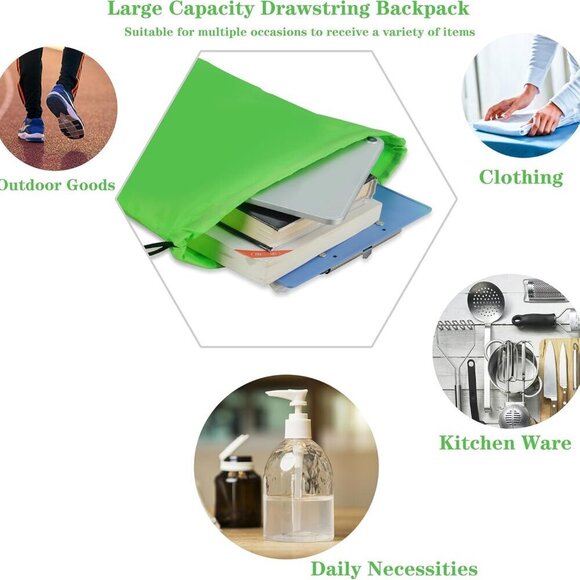 Yellow Kids Drawstring Bag - Picture 3 of 7